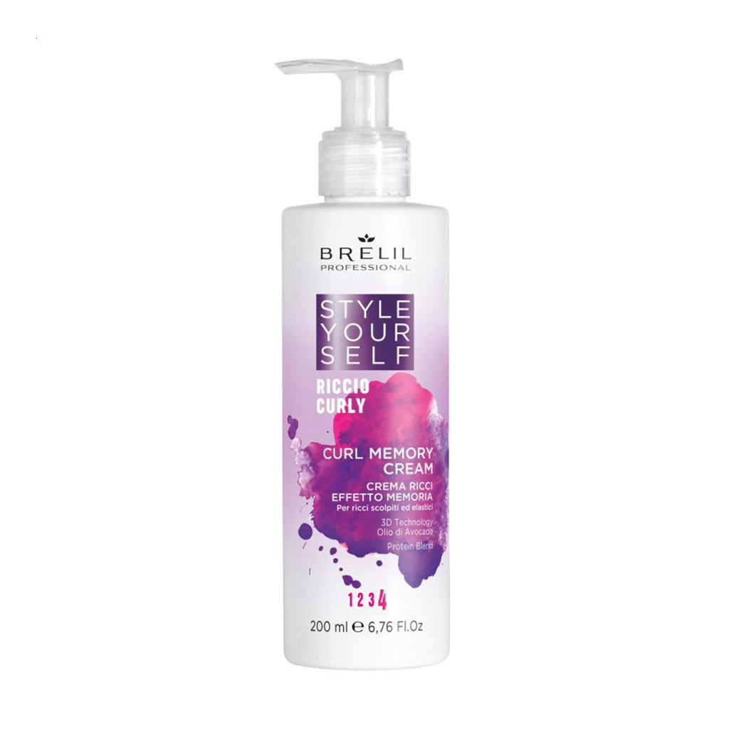 Крем Brelil Style Yourself Curly Curl Memory Cream для в'юнкого волосся, 200 мл